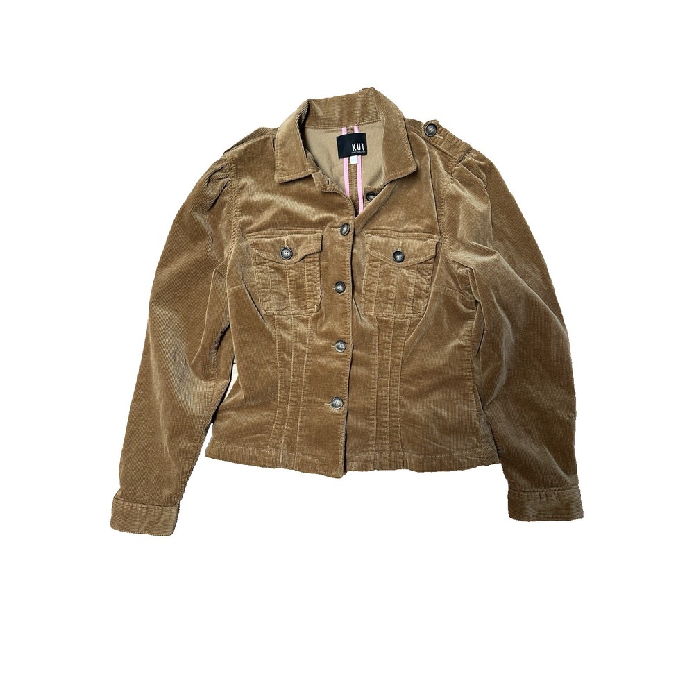 Kut From the Kloth Brown Courdoroy Brown Jacket Women's Size Large